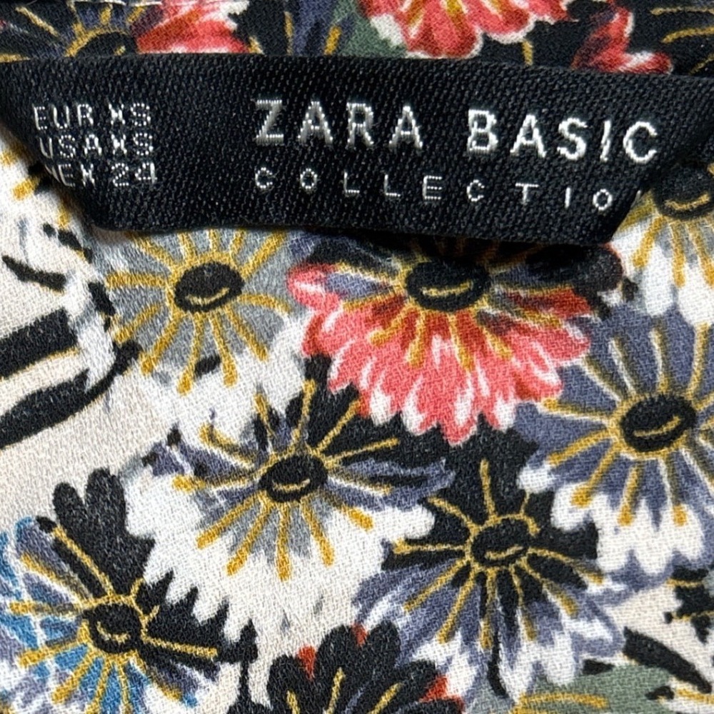 Zara Basic Collection Ruched Neckline Long Sleeve… - image 8